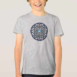 Camiseta Masculina Juvenil Básica Flôr da Vida-10 トライブレンドＴシャツ