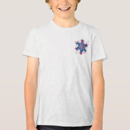 Camiseta Masculina Juvenil Básica Flôr da Vida-7 トライブレンドＴシャツ