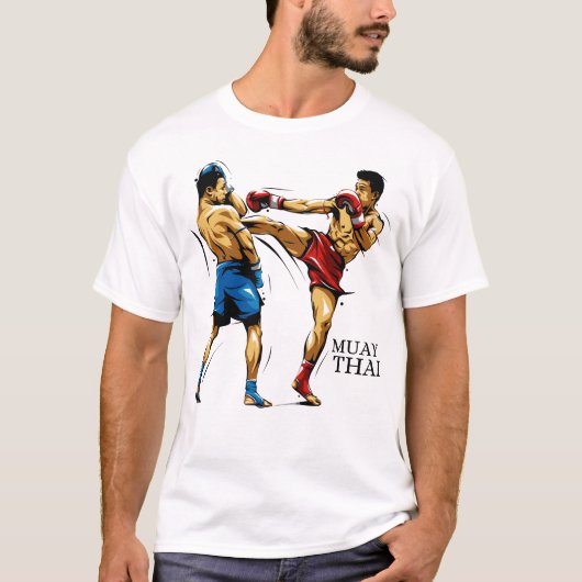 Camiseta Masculina Muay Thai / Boxe Tailandês Tシャツ (正面)
