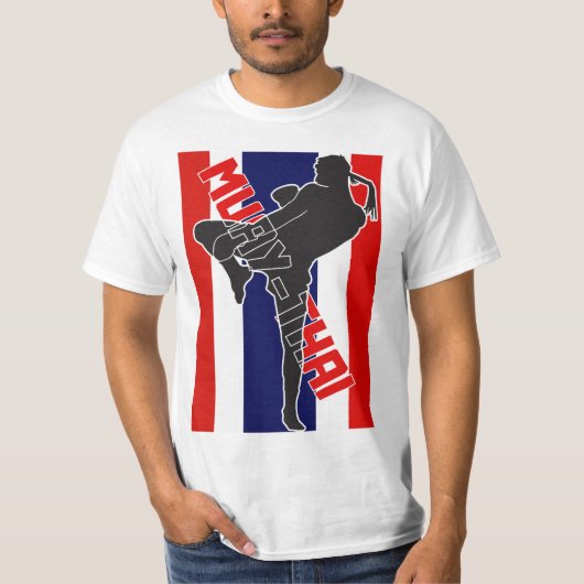 Camiseta Masculina Muay Thai/ MuayThai MartialArts Tシャツ (正面)