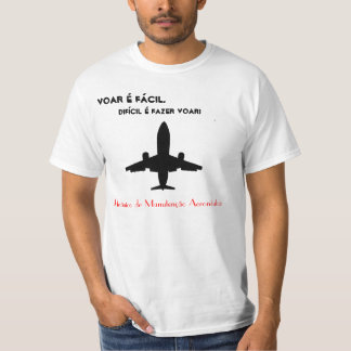 Camiseta Mecânico de Manutenção Avião Tシャツ