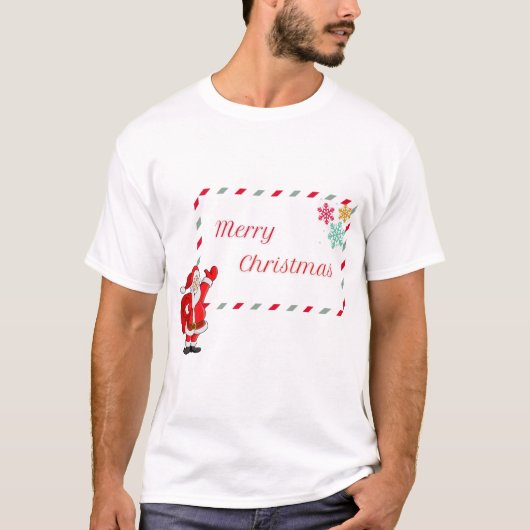 Camiseta merry christmas men tシャツ (正面)