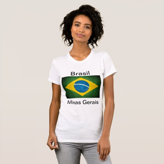 Camiseta Minas Gerais Brasil Tシャツ (正面フル)