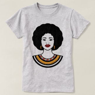 Camiseta moda afro tシャツ