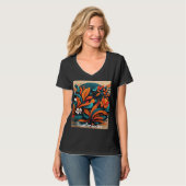 Camiseta Mujer Arte Simbólico Transformación Tシャツ (正面フル)