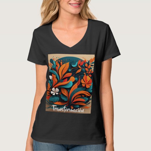 Camiseta Mujer Arte Simbólico Transformación Tシャツ (正面)