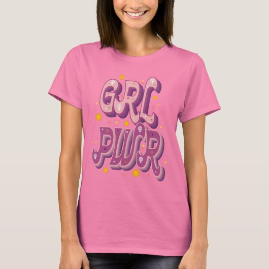 Camiseta Mujer GRL PWR Tシャツ (正面)
