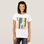 camiseta mujer listas minimal tシャツ (正面フル)