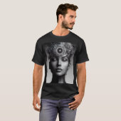 Camiseta negra con estilo  tシャツ (正面フル)