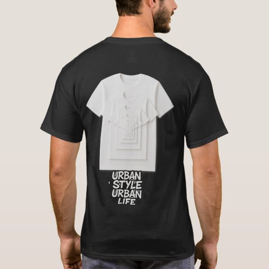 Camiseta negra DMLURBAN Tシャツ (裏面)
