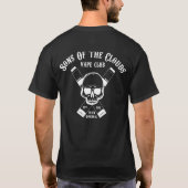 Camiseta negra extra larga Sons Of The Clouds Tシャツ (裏面)