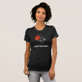 Camiseta negra para dama, diseño minimalista tシャツ (正面フル)