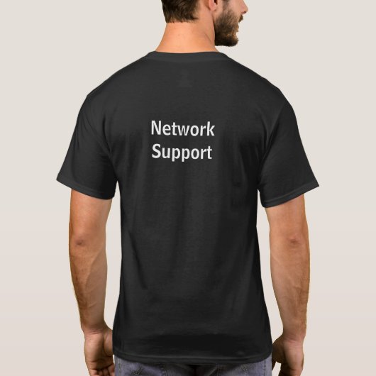 Camiseta network Support Tシャツ (裏面)
