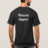 Camiseta network support tシャツ (裏面)