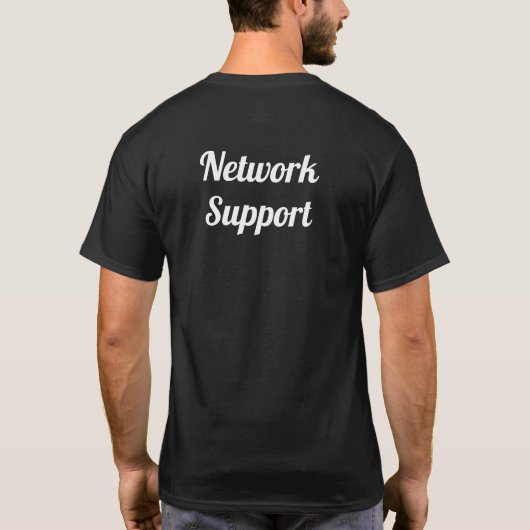 Camiseta network support tシャツ (裏面)