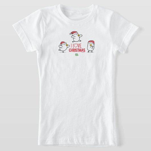 Camiseta Niñas│I Love Christmas Tシャツ (レイダウン)