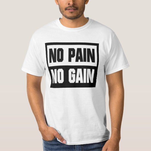 Camiseta No Pain No Gain Tシャツ (正面)
