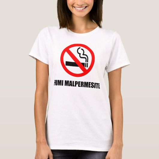 Camiseta no smoking tシャツ (正面)