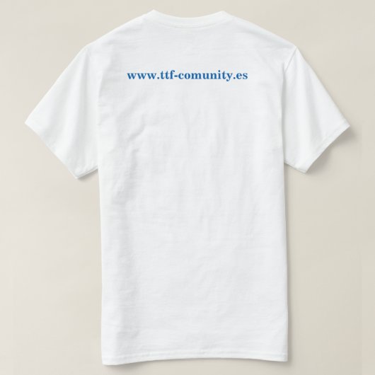 Camiseta oficial TTF Tシャツ (デザイン裏面)