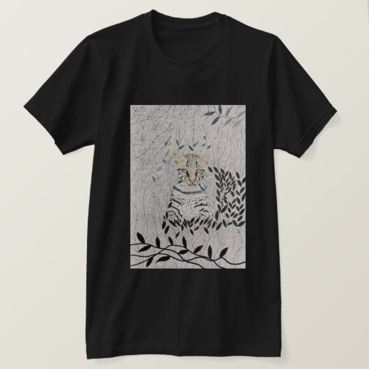 Camiseta Onça Pintada (desenho autoral) Tシャツ (デザイン正面)