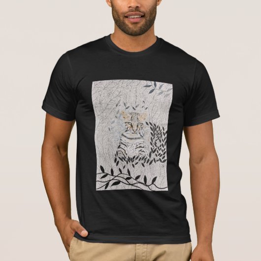 Camiseta Onça Pintada (desenho autoral) Tシャツ (正面)