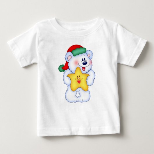CAMISETA OSO NAVIDEÑO ベビーTシャツ (正面)