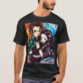 camiseta oversize nezuko y tajiro tシャツ (正面)