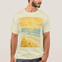 Camiseta Paisaje playa sereno 