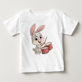 Camiseta para Bebé Conejito Tamborero ベビーTシャツ