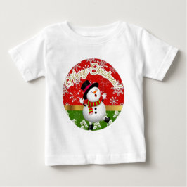  Camiseta para Bebês em Jersey Fina-Natal ベビーTシャツ