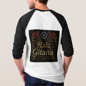 Camiseta para Hombre "Raíz Gitana" Tシャツ (裏面)