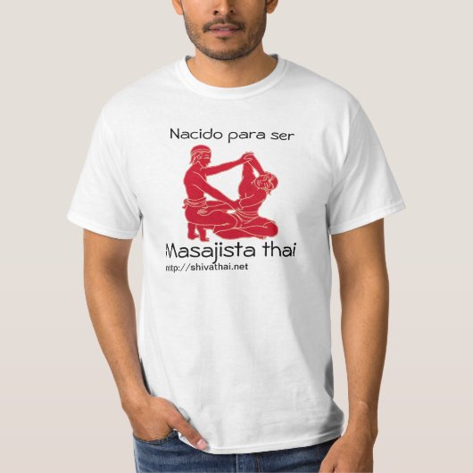 Camiseta para masajistas thai (hombre) tシャツ (正面)