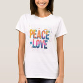 Camiseta Peace and Love Tシャツ (正面)