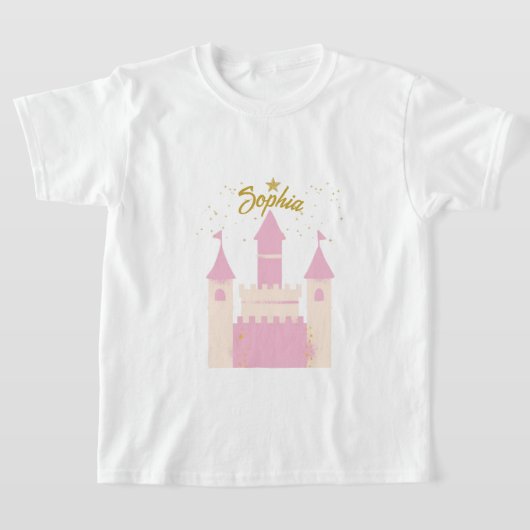 Camiseta Personalizada con Castillo Tシャツ (レイダウン)