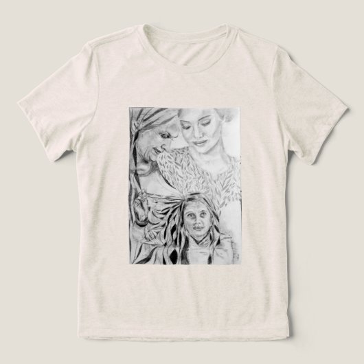 Camiseta Pertencimento (com desenho autoral) トライブレンドＴシャツ (デザイン正面)