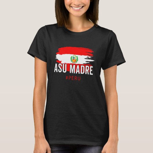Camiseta Peruanaペルー国旗のプライドペルーのスラングJe Tシャツ (正面)