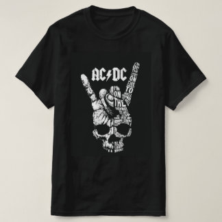 Camiseta preta  AC DC Tシャツ
