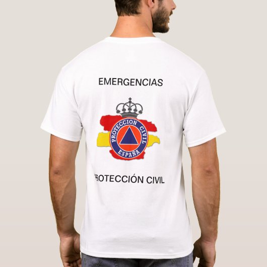 Camiseta Protección Civil Tシャツ (裏面)