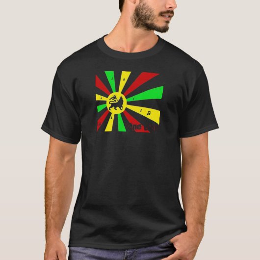 Camiseta reggae estilo bandeira  tシャツ (正面)