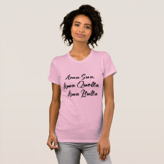 Camiseta rosa moda mujer tシャツ