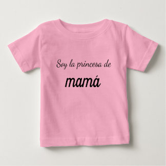 camiseta soy la princesa de mamá ベビーTシャツ