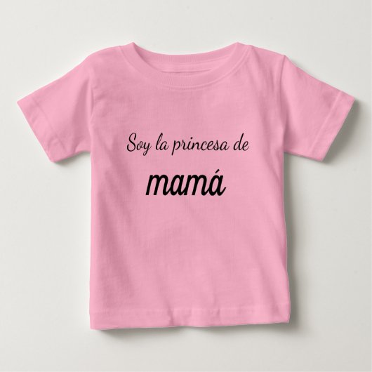 camiseta soy la princesa de mamá ベビーTシャツ (正面)
