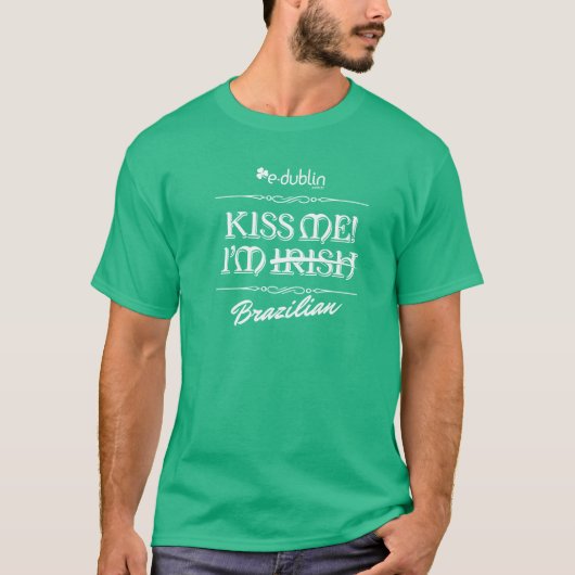 Camiseta St Patrick's Day E-Dublin Tシャツ (正面)