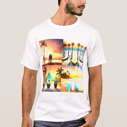 Camiseta Surf Retro Vintage California Tシャツ (正面)