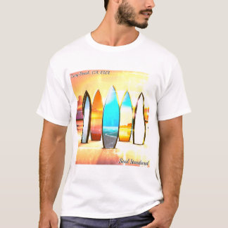 Camiseta Surf Retro Vintage Long Beach California Tシャツ