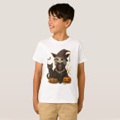 Camiseta (T-shirt) Infantil Bruxa dos Gatos Tシャツ (正面フル)