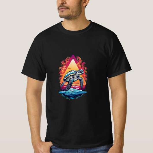camiseta tartaruga marinha  tシャツ (正面)