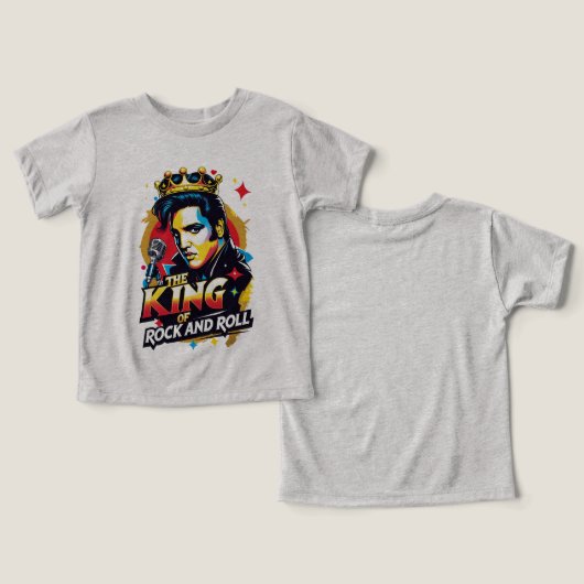 Camiseta  The King of Rock and Roll (デザイン正面&裏面)