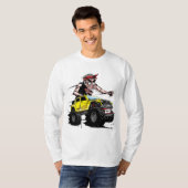 Camiseta Todoterreno corriendo con un monstruo Tシャツ (正面フル)