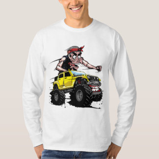 Camiseta Todoterreno corriendo con un monstruo Tシャツ